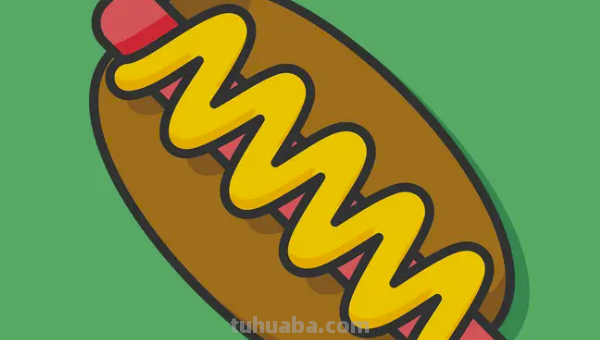 热狗怎么画简单又漂亮 热狗怎么画简单又漂亮