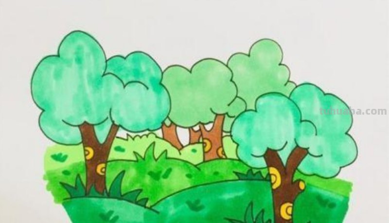 森林怎么画简笔画 简笔画树林的画法? 森林怎么画简笔画 简笔画树林的画法?