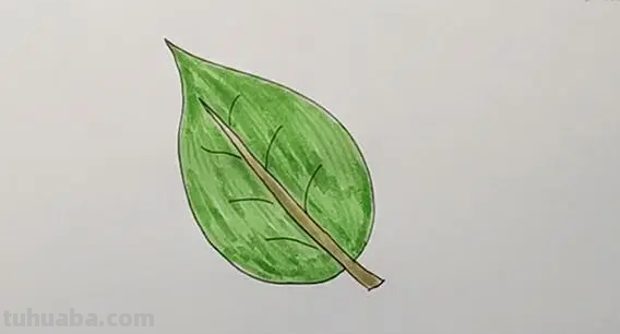如何画树叶简笔画