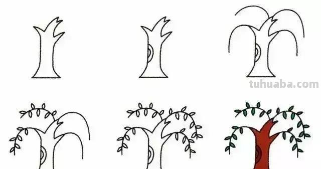 9种植物简笔画，超简单，一学就会，还能教孩子认植物