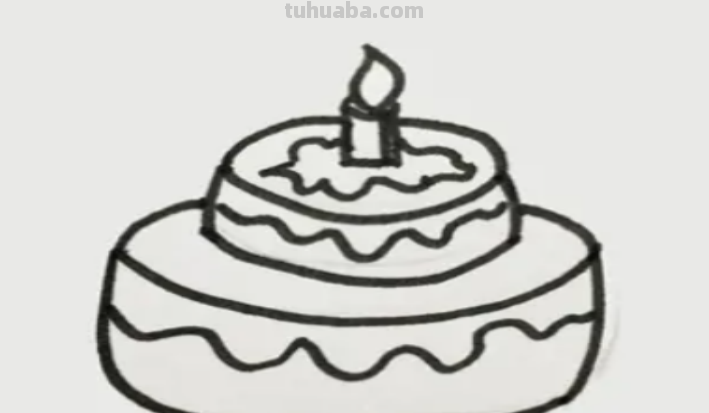 蛋糕怎么画简笔画图片 蛋糕怎么画简笔画图片