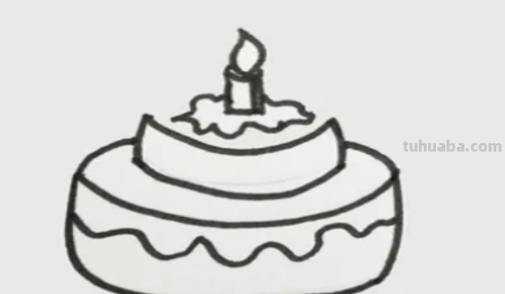 蛋糕怎么画简笔画图片 蛋糕怎么画简笔画图片