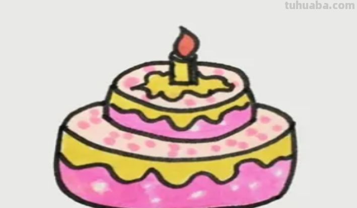 蛋糕怎么画简笔画图片 蛋糕怎么画简笔画图片