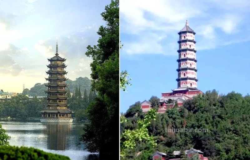 儿童画教程｜走进中国优秀的古建筑文化-塔的诗情画意