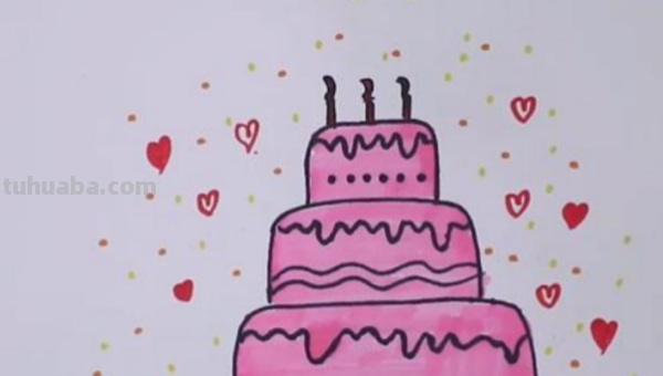 生日蛋糕怎么画 生日蛋糕怎么画