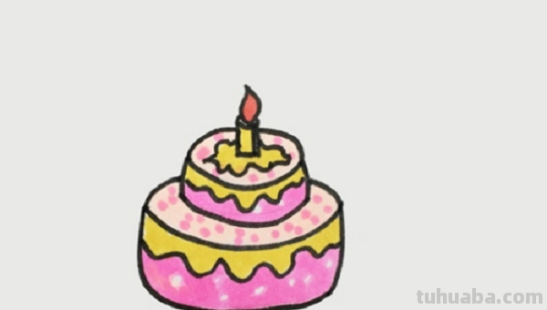 简单的蛋糕怎么画 简单的蛋糕怎么画