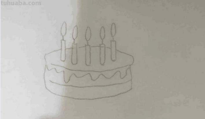 大蛋糕怎么画 大蛋糕怎么画