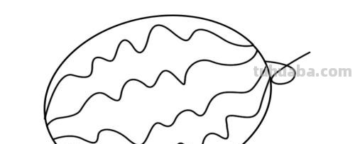 西瓜怎么画简笔画 西瓜怎么画简笔画