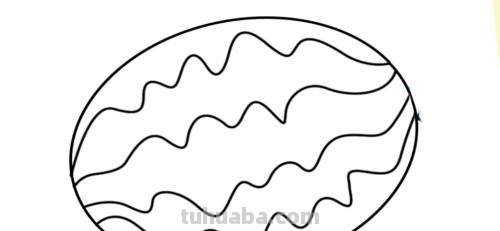 西瓜怎么画简笔画 西瓜怎么画简笔画