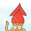 乌贼的简笔画是什么颜色 乌贼的简笔画是什么颜色