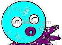乌贼的简笔画是什么颜色 乌贼的简笔画是什么颜色