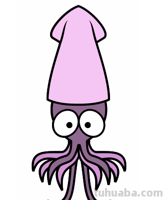 乌贼简笔画上什么颜色好看 乌贼简笔画上什么颜色好看