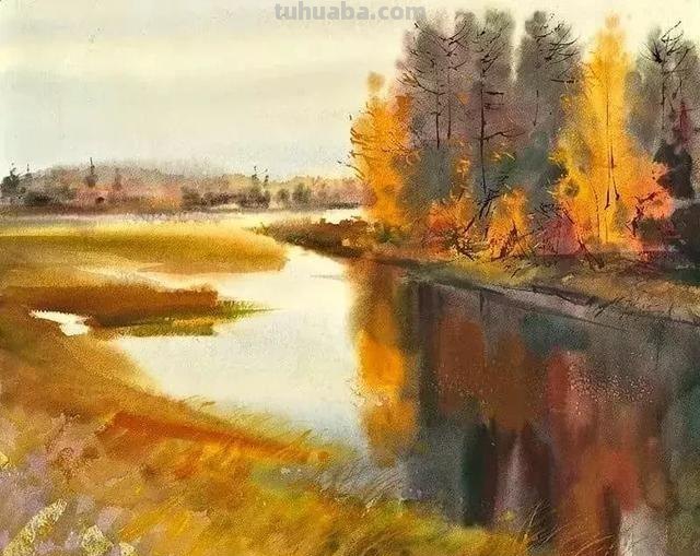 水色意趣 - 俄罗斯画家尤里·隆科夫风景水彩画专辑