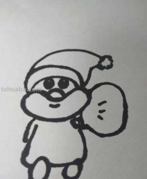 圣诞老公公简笔画怎么画?