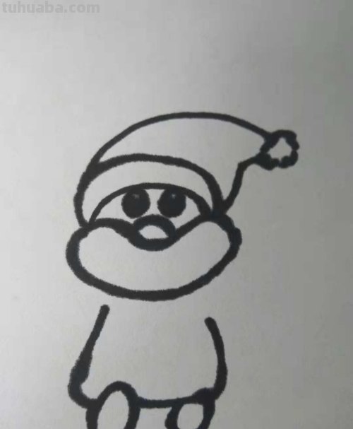 圣诞老公公简笔画怎么画?