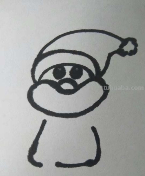 圣诞老公公简笔画怎么画?