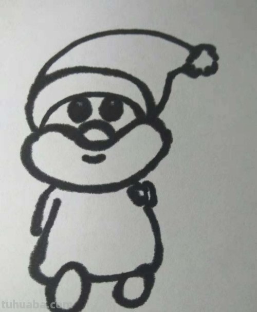 圣诞老公公简笔画怎么画?