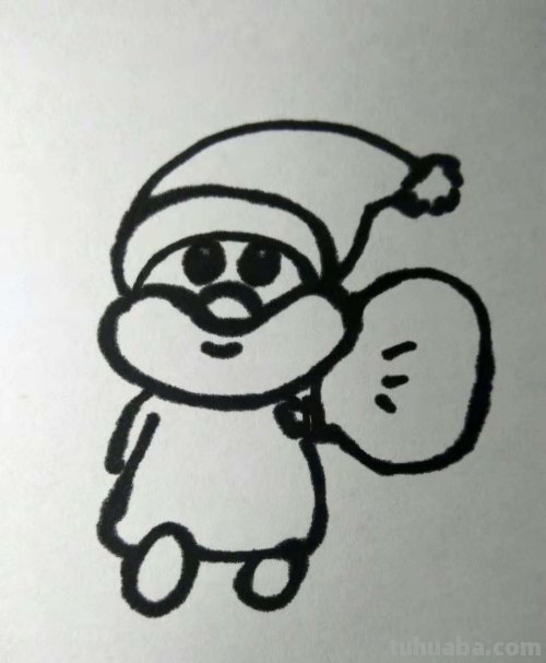 圣诞老公公简笔画怎么画?