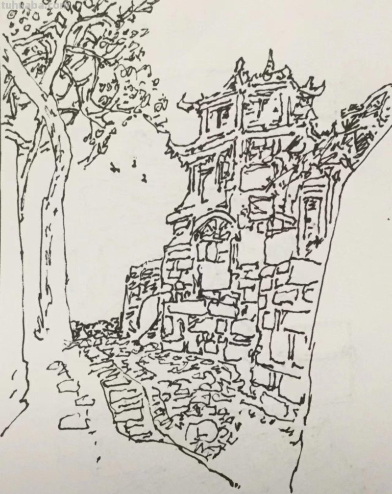 《长春伊通河•园林采风》-郑仁安速写作品欣赏