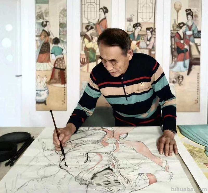 《长春伊通河•园林采风》-郑仁安速写作品欣赏