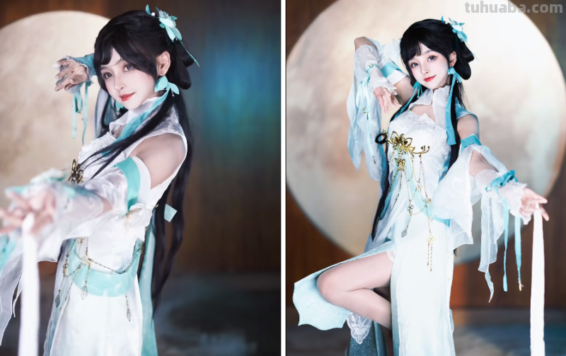 国风甜妹Coser有心机?原地三小时摆了上百个pose，一夜成汉服女神