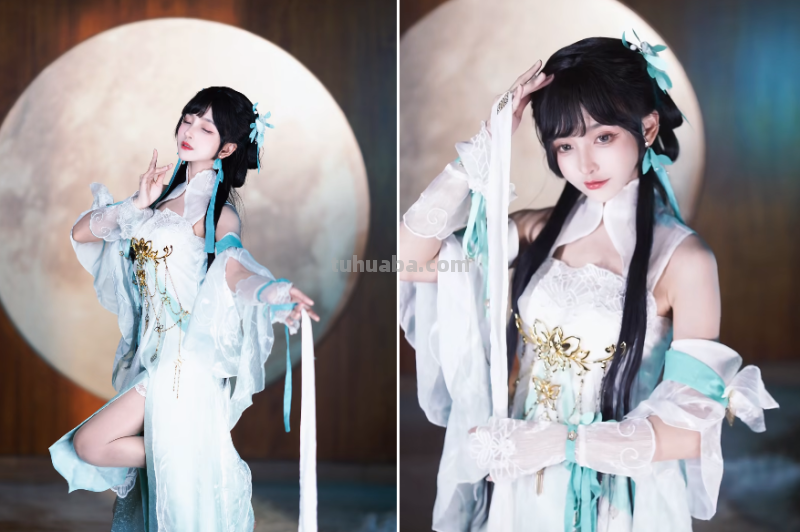 国风甜妹Coser有心机?原地三小时摆了上百个pose，一夜成汉服女神