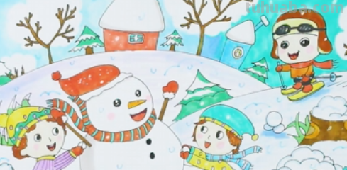 雪地怎么画好看又简单