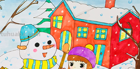 雪地怎么画好看又简单