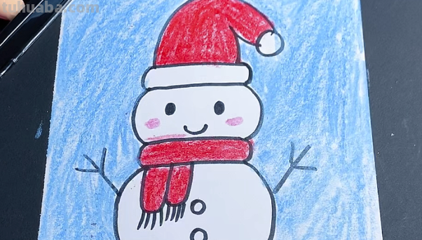 雪人怎么画最好看