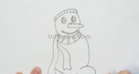 如何画一个雪人