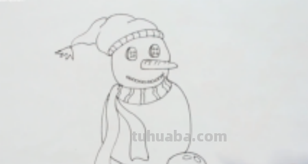 如何画一个雪人