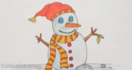 如何画一个雪人