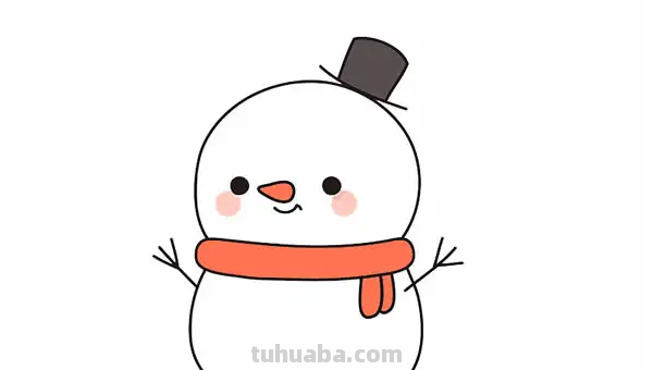 雪人怎么画简单漂亮
