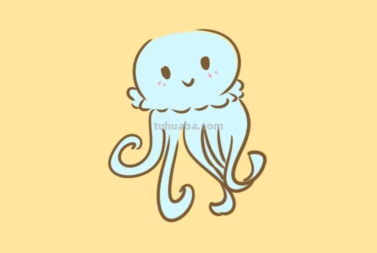 水母怎么画漂亮又简单