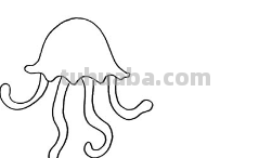 水母怎么画简笔画