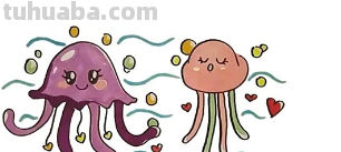 水母怎么画简笔画