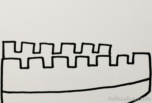 简笔画长城怎么画 长城的画？