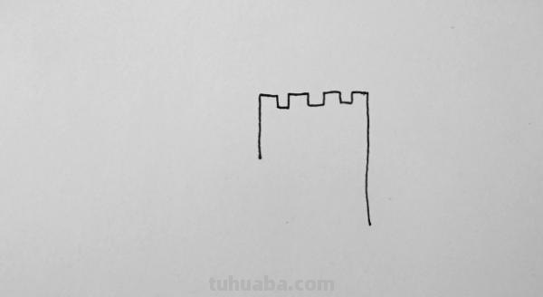 简笔画长城怎么画 长城的画？