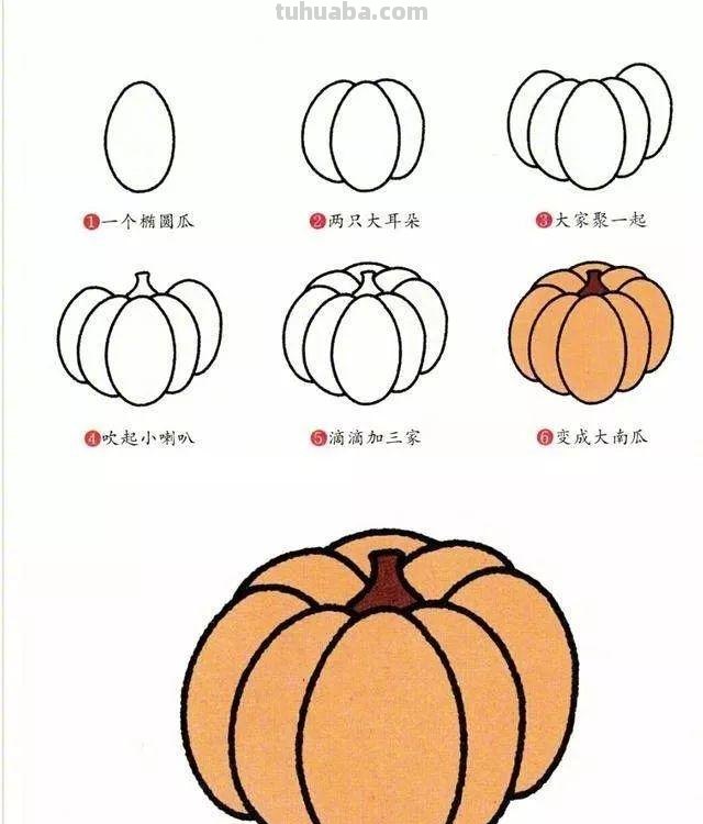 每天学一幅简笔画-一笔一画教你画蔬菜简笔画