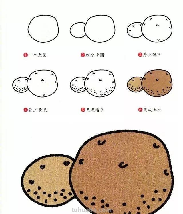 每天学一幅简笔画-一笔一画教你画蔬菜简笔画