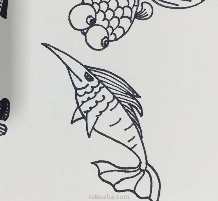 孩子还在画一种鱼？简单的简笔画鱼丰富孩子的素材库