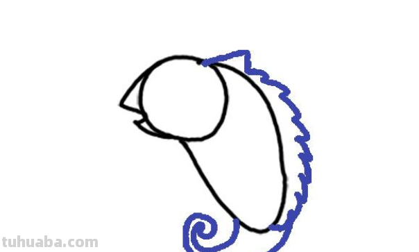 变色龙怎么画 变色龙怎么画