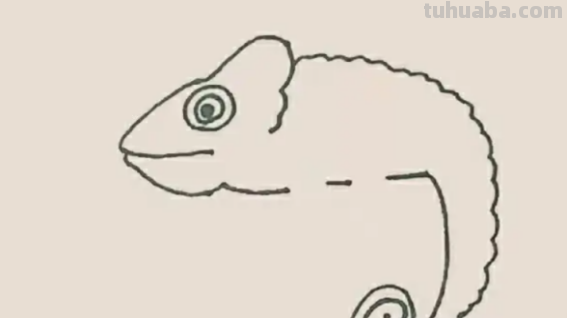 变色龙怎么画简单 变色龙怎么画简单