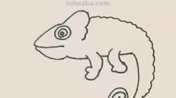 变色龙怎么画简单 变色龙怎么画简单