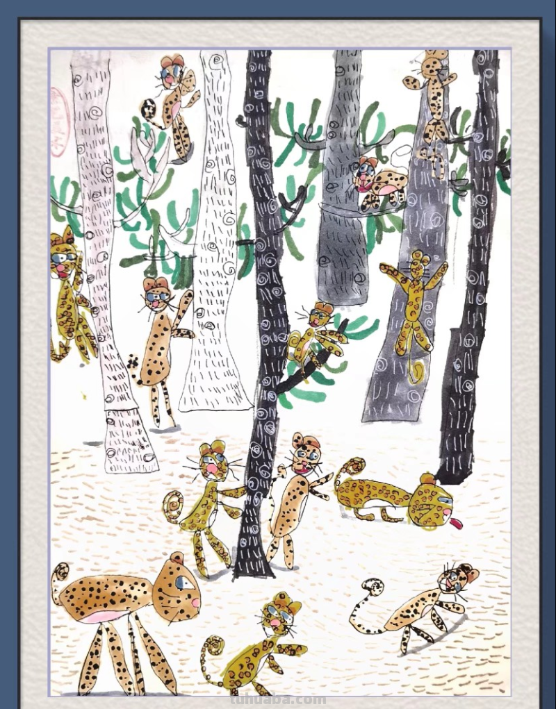 少儿美术（动物篇） ‖《丛林中的豹子》