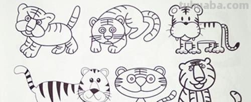 土豆姑娘的日记027-简笔画之森林里的动物朋友们3（蜗牛恐龙）