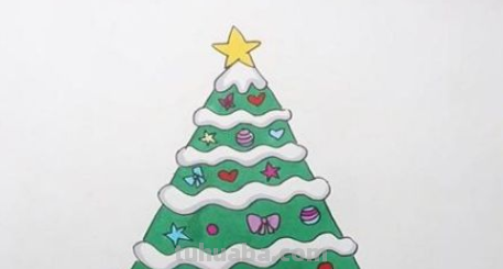 儿童画圣诞树的画法 儿童画圣诞树的画法
