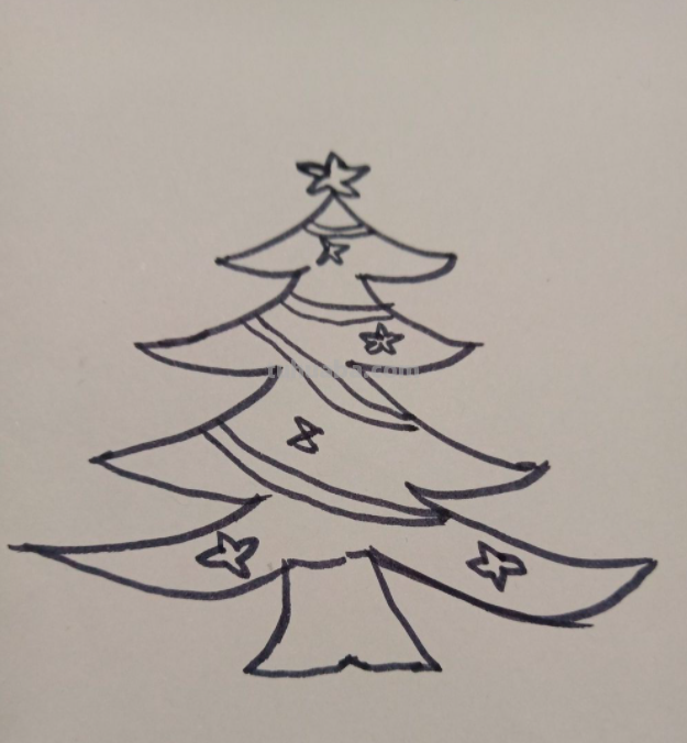 圣诞树怎么画 圣诞树怎么画
