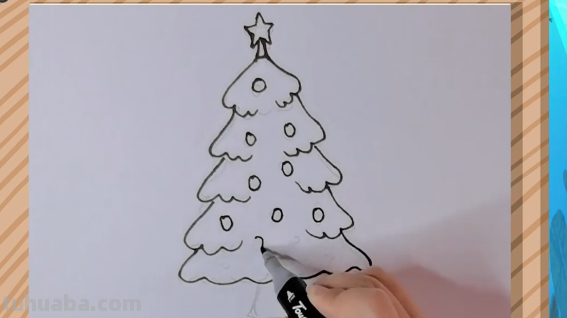 圣诞树怎么画图片 圣诞树怎么画图片