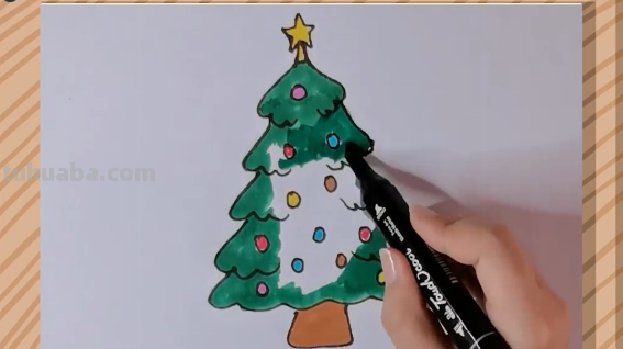 圣诞树怎么画图片 圣诞树怎么画图片